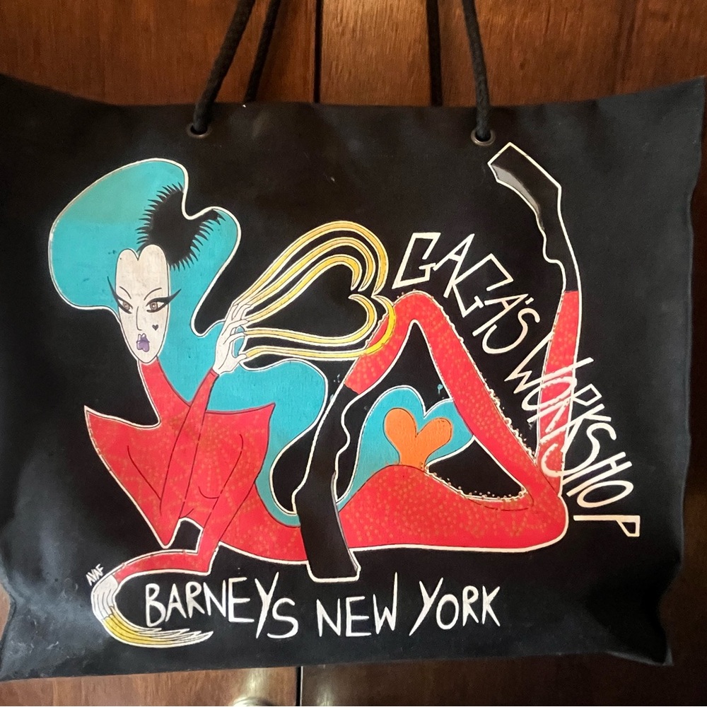Lady Gaga Barneys New York Canvas Artist Tote Bag - Picture 2 of 5